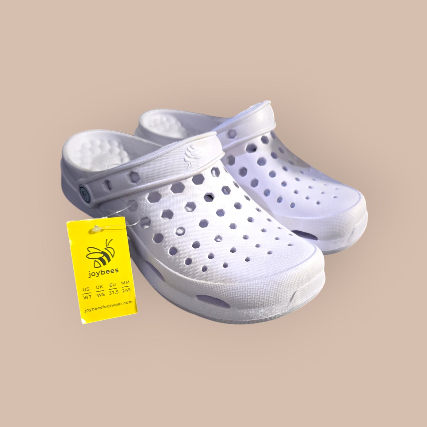 Joybees Women's Active Clog Adult, White, US 7