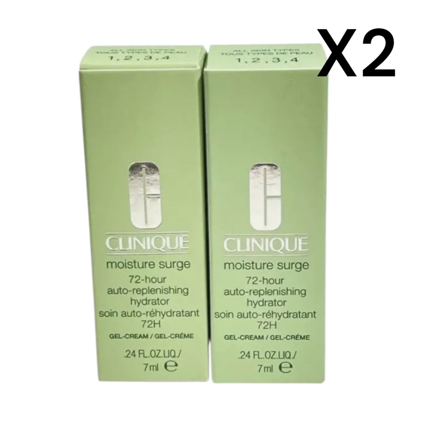 Clinique Moisture Surge 72hr Auto-Replenishing Hydrator Travel Size .24 oz(2 pk)