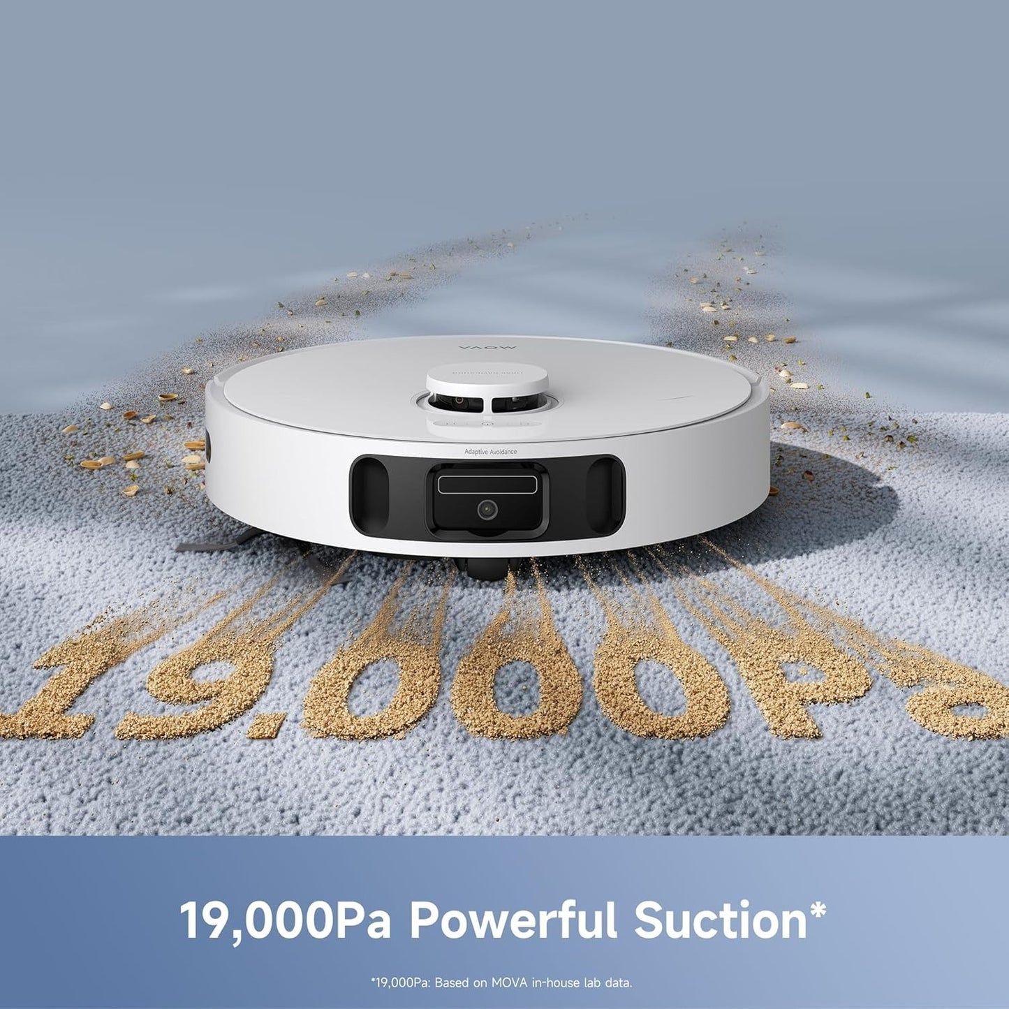 Mova E40 Ultra Robot Vacuum and Mop, 19,000Pa Suction, Extenable & Liftable Mop