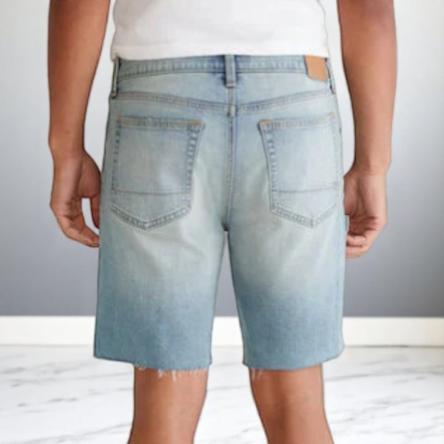 Aeropostale Aero2 Premium Air Denim 9" Above The Knee Men's Shorts