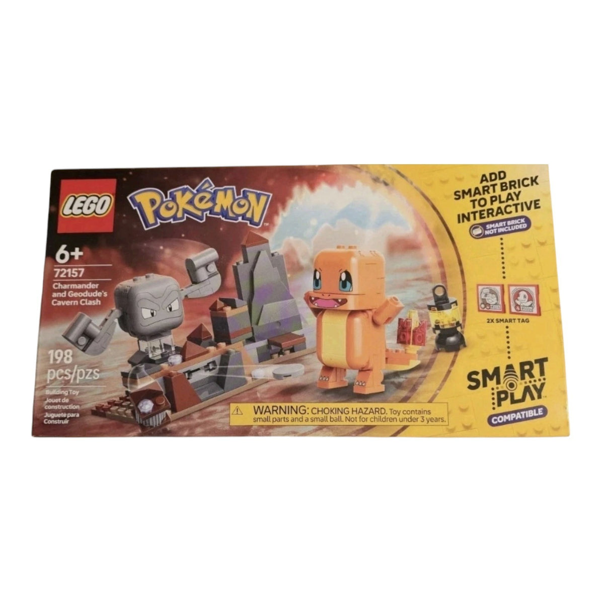 LEGO POKEMON #72157 CHARMANDER & GEODUDES CAVERN CLASH SMART PLAY-NEW!