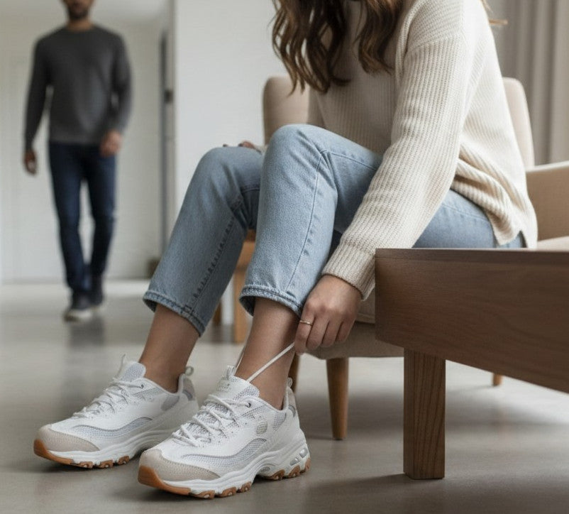 Skechers D'Lites Women's Sneaker Air-Cooled Memory Foam, Modern Classic, 150872