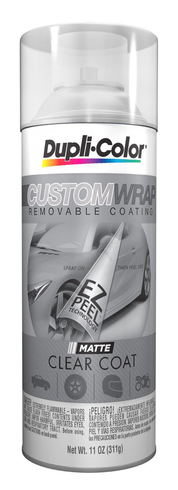 Dupli-Color ECWRC9007 Custom Wrap Matte Removable Automotive Paint – Matte Clea