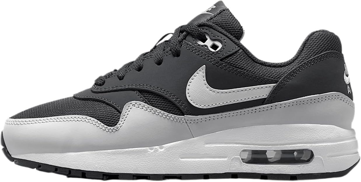Air Max 1 Big Kids' Shoes | (Vast Grey/White/Black) | Size 6y | DZ3307-006