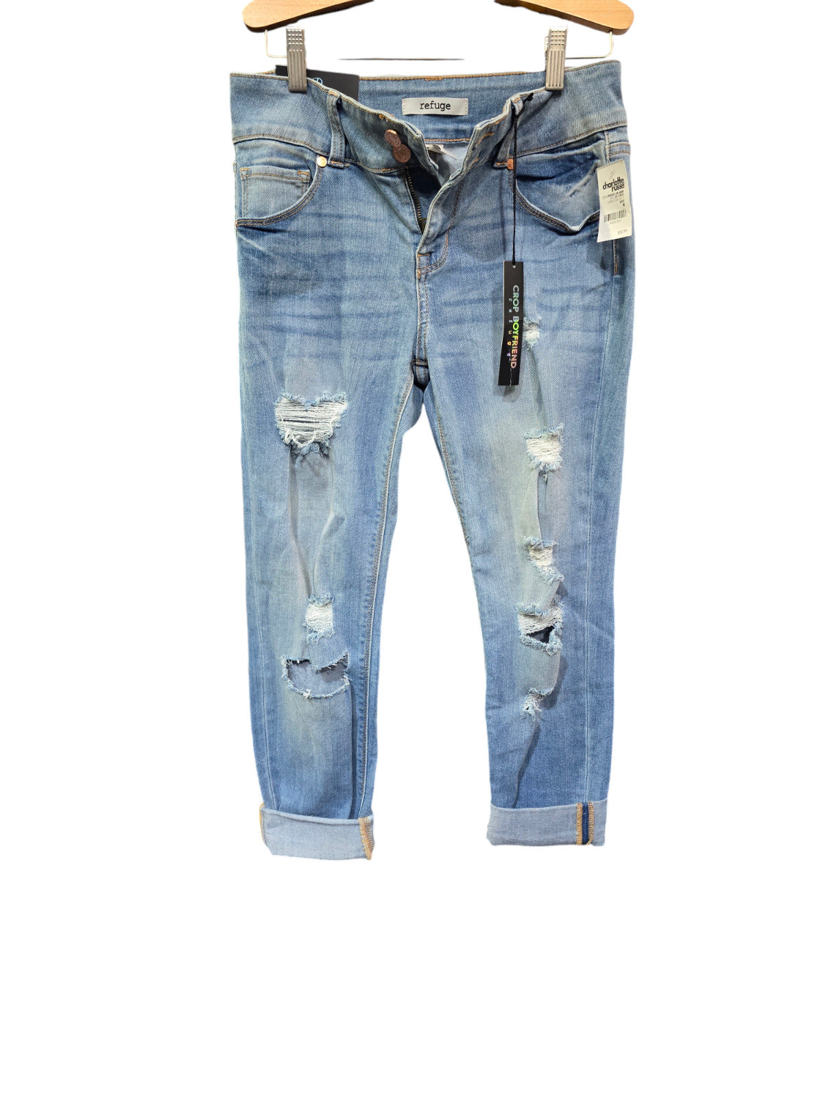 Charolette Russe Refuge Jeans 4, NWT, P9349-cr-mw