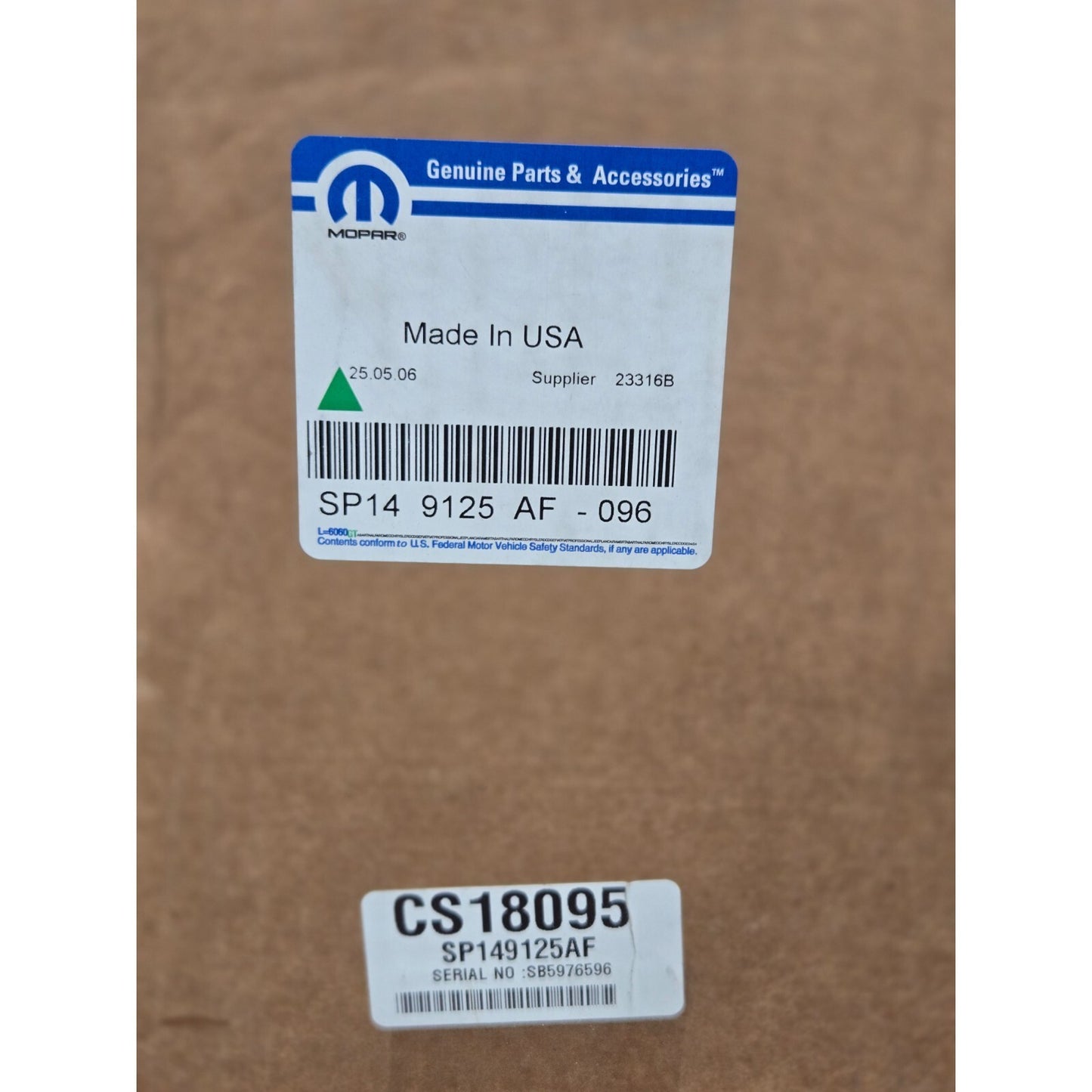 2011-2021 Crysler Jeep Dodge Ram Set of 6 Mopar Iridium Spark Plugs SP149125AF