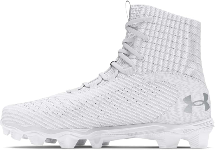Under Armour Boys' Highlight 2 RM Jr. Football Cleats White/Metallic Silver/Meta