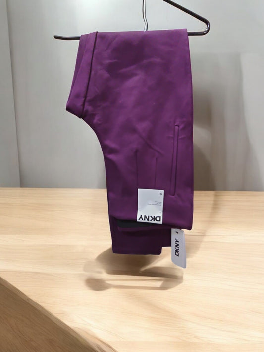 DKNY UG4P6314 Pull On Skinny Leg Dress Pants, Aubergine,Various