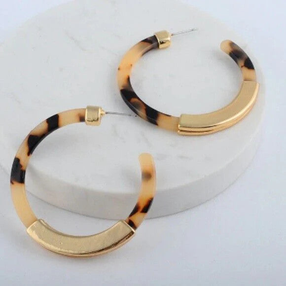 NEW! Light Leopard Acrylic Earrings