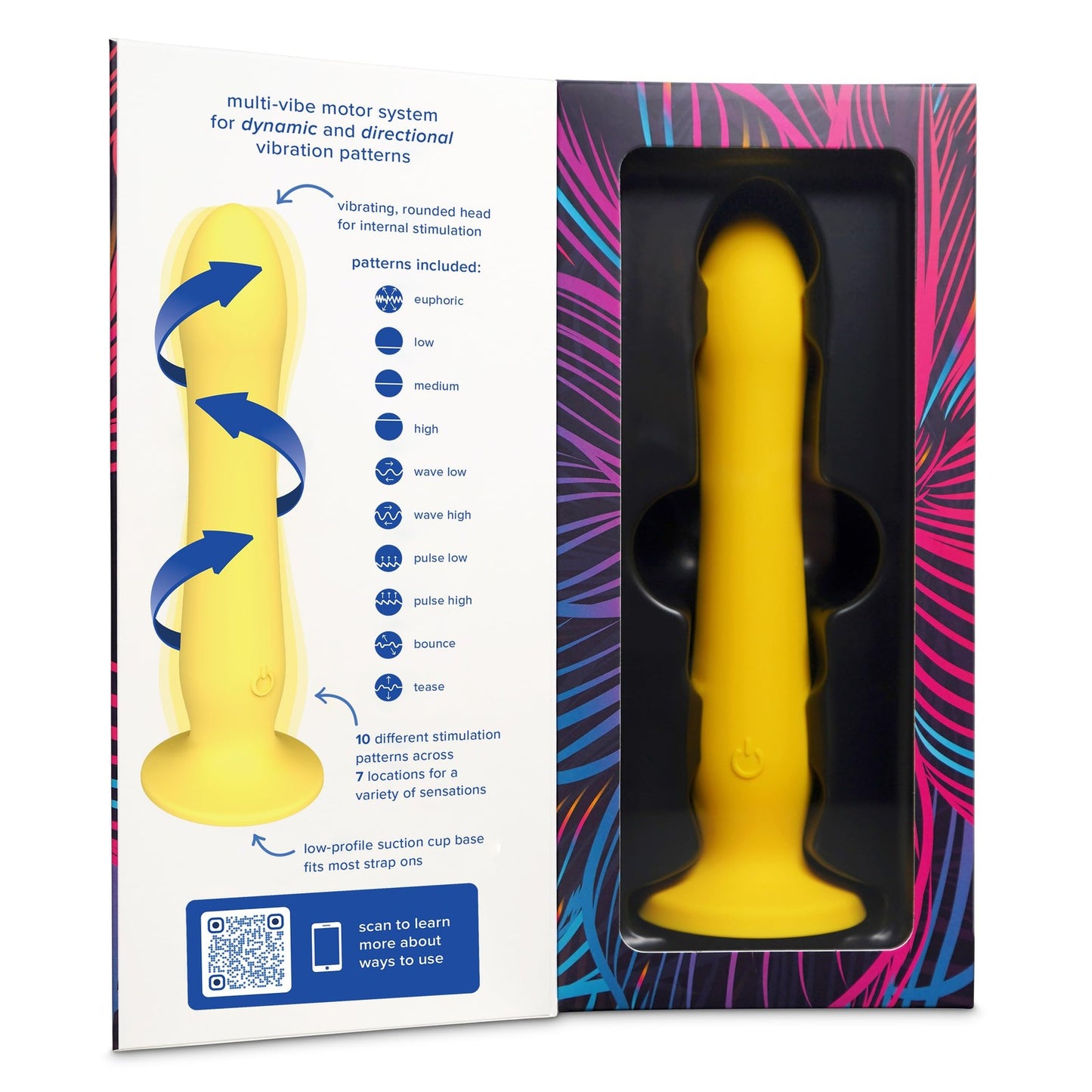 plusOne Realistic Dildo Vibrator with Suction Cup