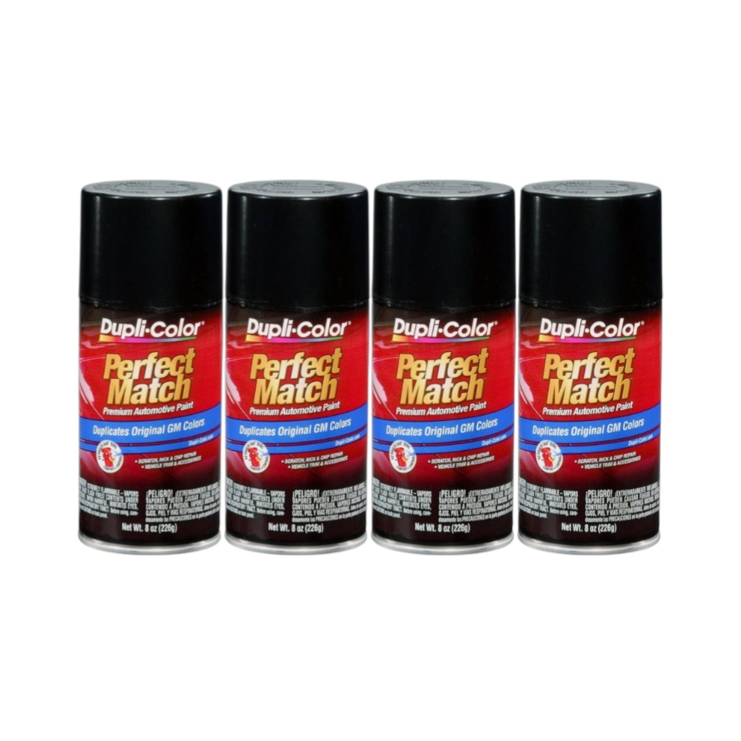 Duplicolor BGM0381 (4-Pack), Aerosol Paint for GM 14 WA8767, Metallic Black
