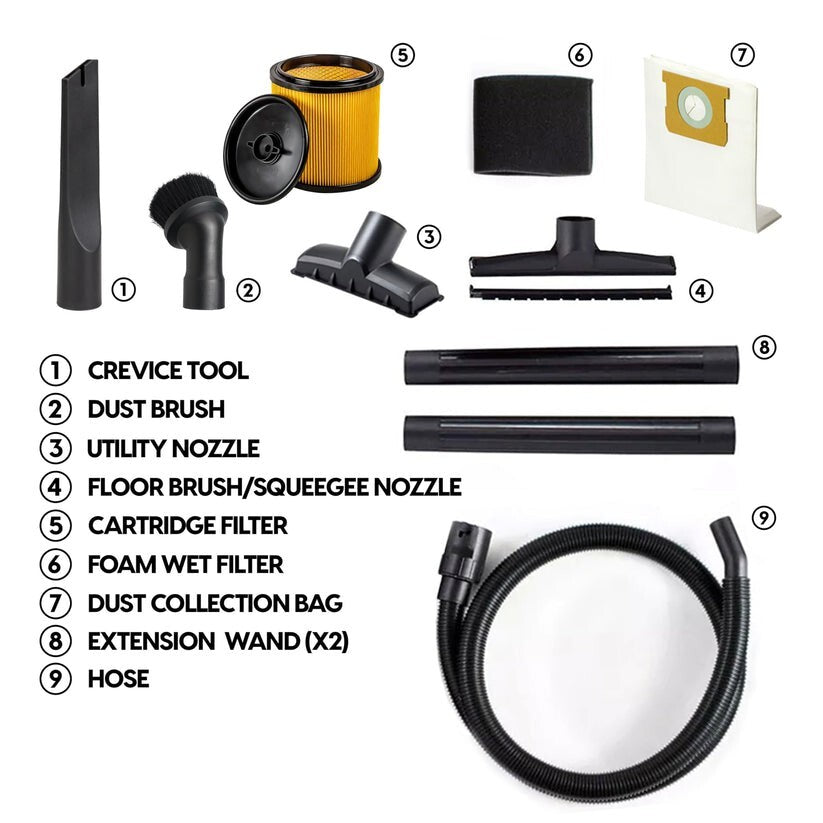 VACMASTER 8-Gallon Stainless Steel Wet/Dry Vacuum (VOC812SF 1101)