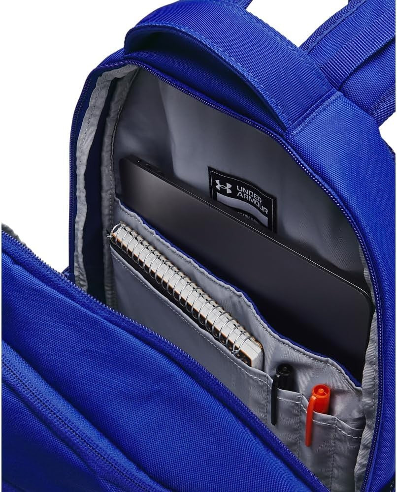 Under Armour Unisex-Adult Hustle 6.0 Backpack, (401) Royal/Royal/Metallic Silver