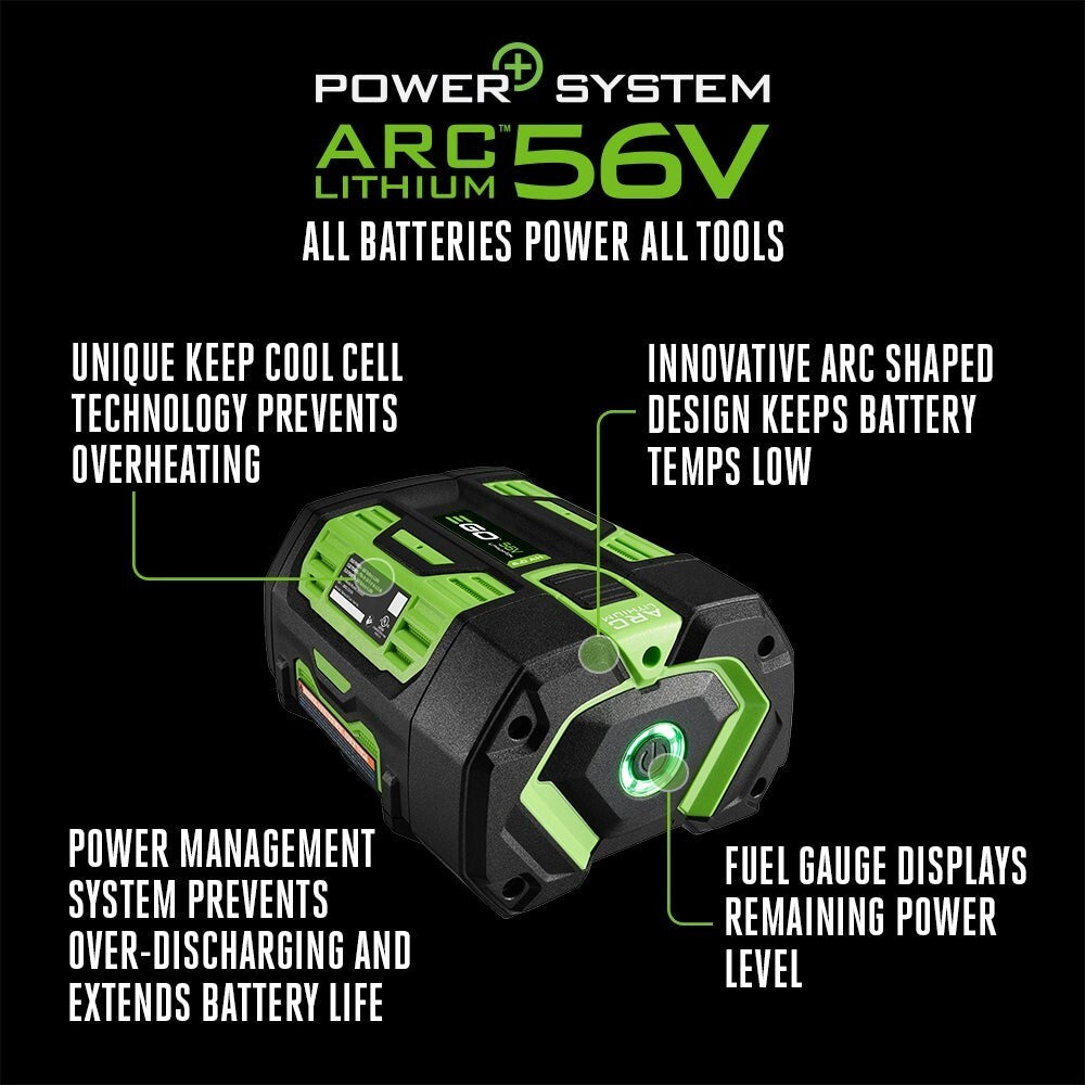 EGO 56V 6.0 AH BATTERY (BA3360t) & CHARGER (CH3200) SET!