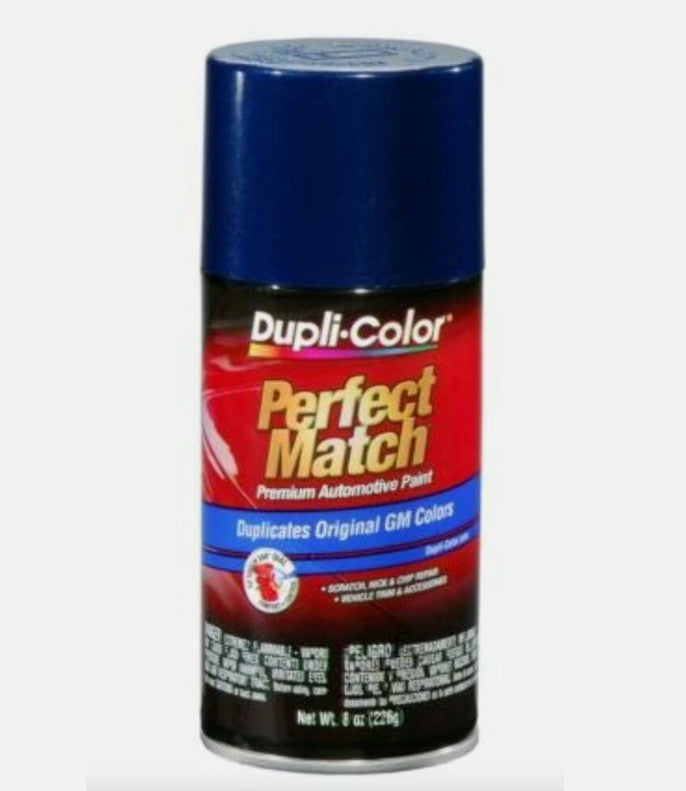 Dupli-Color Perfect Match Automotive Spray Paint GM Dark Blue Metallic 28 WA8264