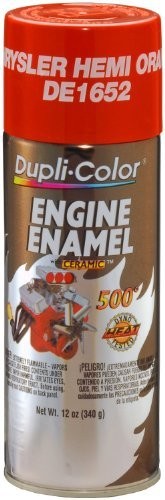 Dupli-Color DE1652 Ceramic Chrysler Hemi Orange Engine Paint - 12 oz. by Dupli-