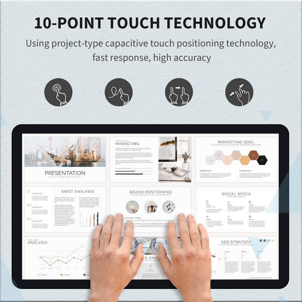 *NEW* 27” Touchscreen Tablet TouchWo TWTD270T Windows Android PC Monitor Screen
