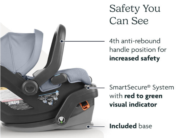 UPPABABY 1002-MSA-US-JKE Mesa V2 Infant Seat, Jake Charcoal