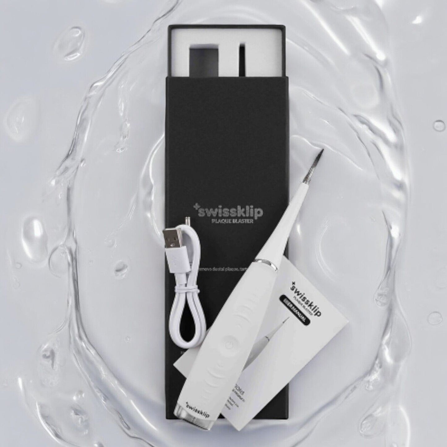 NEW Swissklip Plaque Blaster Safely Removes Plaque and Tartar From Home