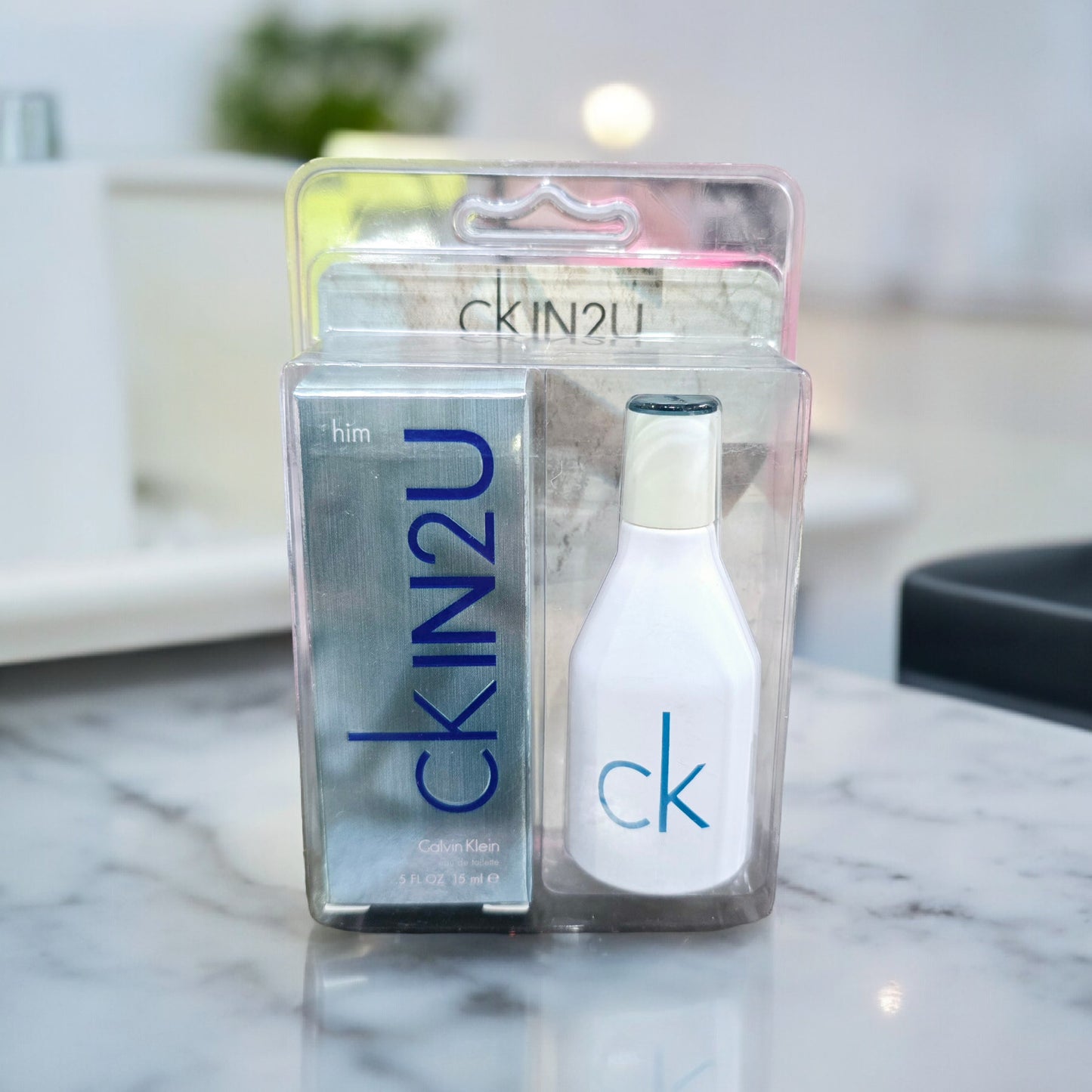 CKIN2U him by Calvin Klein Men's 0.5 oz Eau de Toilette Spray New