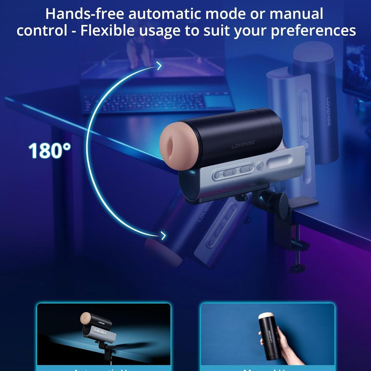 LOVENSE Solace Pro Automatic Male Masturbators, Remote Control Pocket Pussy