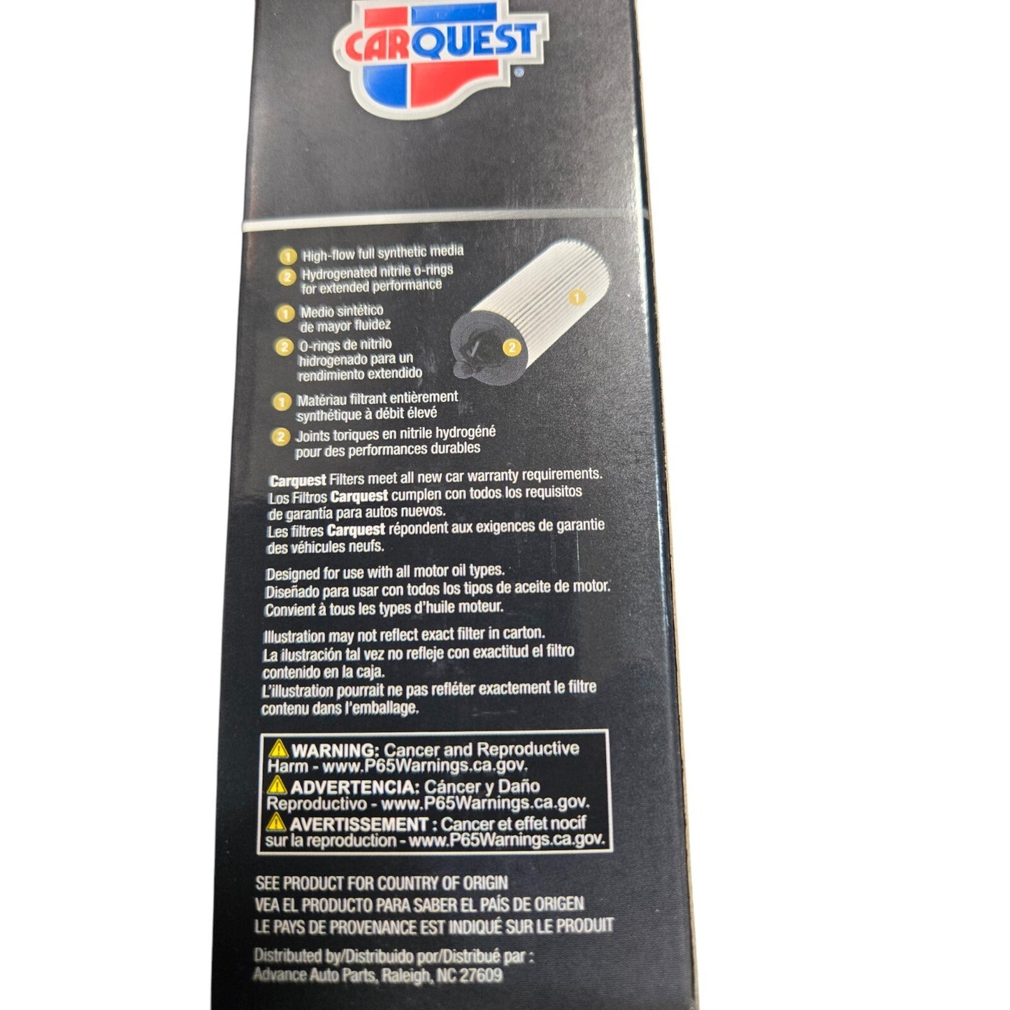 Engine Oil Filter CARQUEST 95144 P95144 Extended Performance