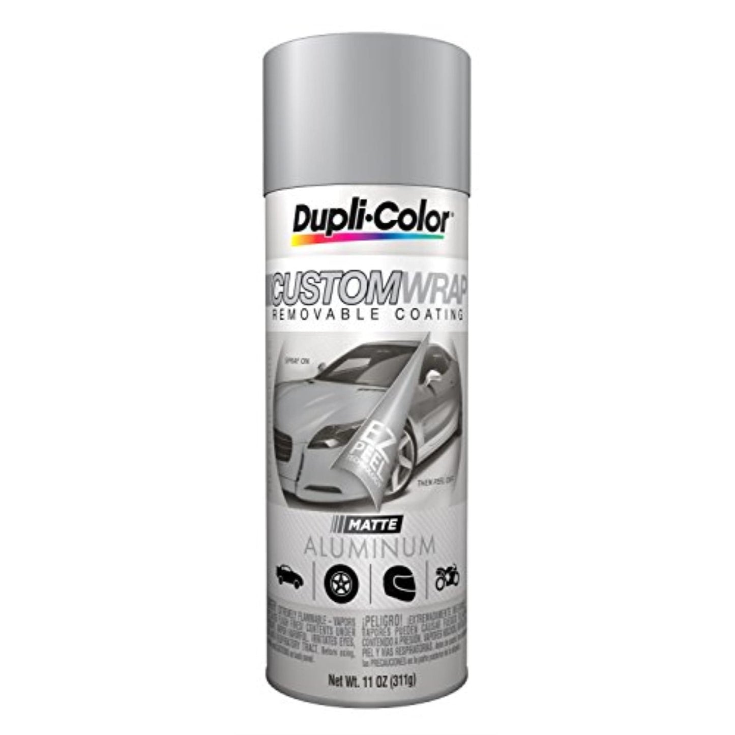 Dupli-Color ECWRC8310 Custom Wrap Removable Metallic Coating, Aluminum, 11 oz.