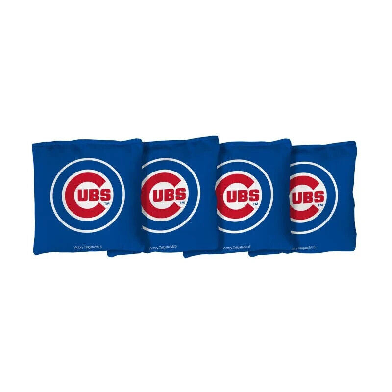 Victory Tailgate Chicago Cubs 100% Corn Filled Bags (4) 16oz-Blue