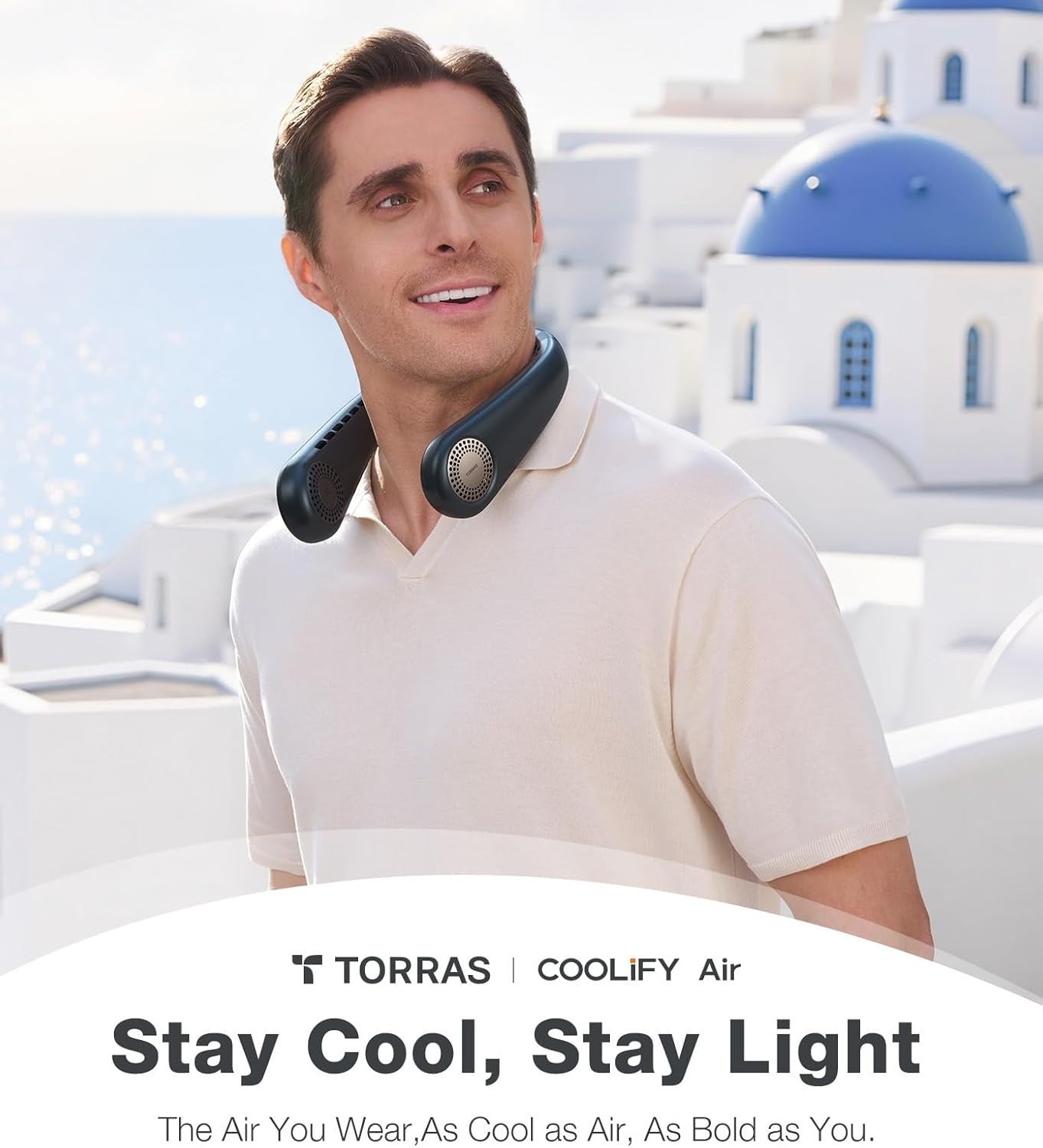 TORRAS Coolify Air 2025 Upgraded Neck Fan Air Conditioner, Upper-Lower Airflow,