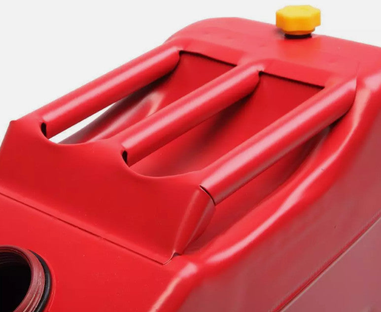 5 Gallon Large Capacity 20L Gas Gasoline Can Fuel Backup Metal Steel Tank Red