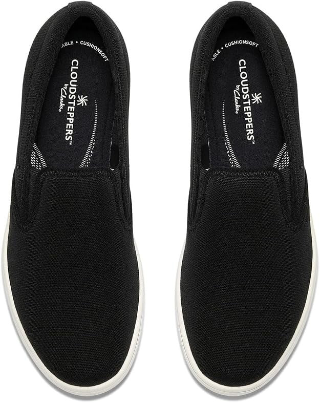 Clarks Women's Breezesky Zoe Canvas Loafers - Black - Size 6.5