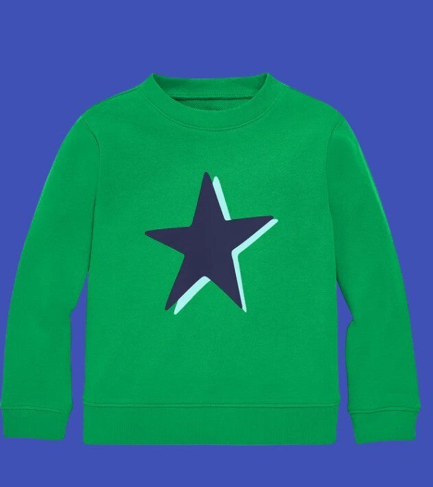 Primary Girl's Star Sweatshirt, 10