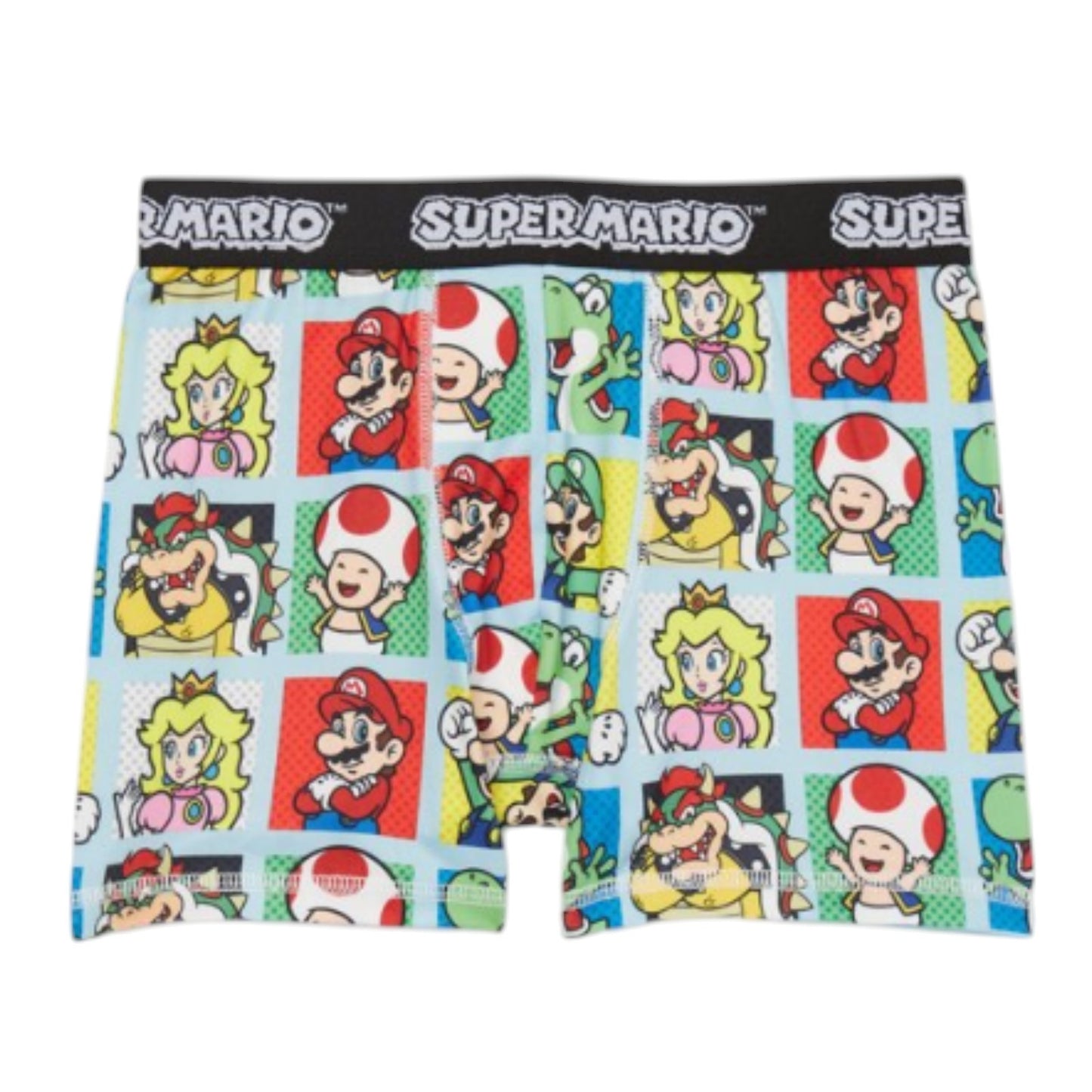 Nintendo Boys Super Mario Kart Boxer Briefs Underwear, 4-Pack, Sizes XS-L