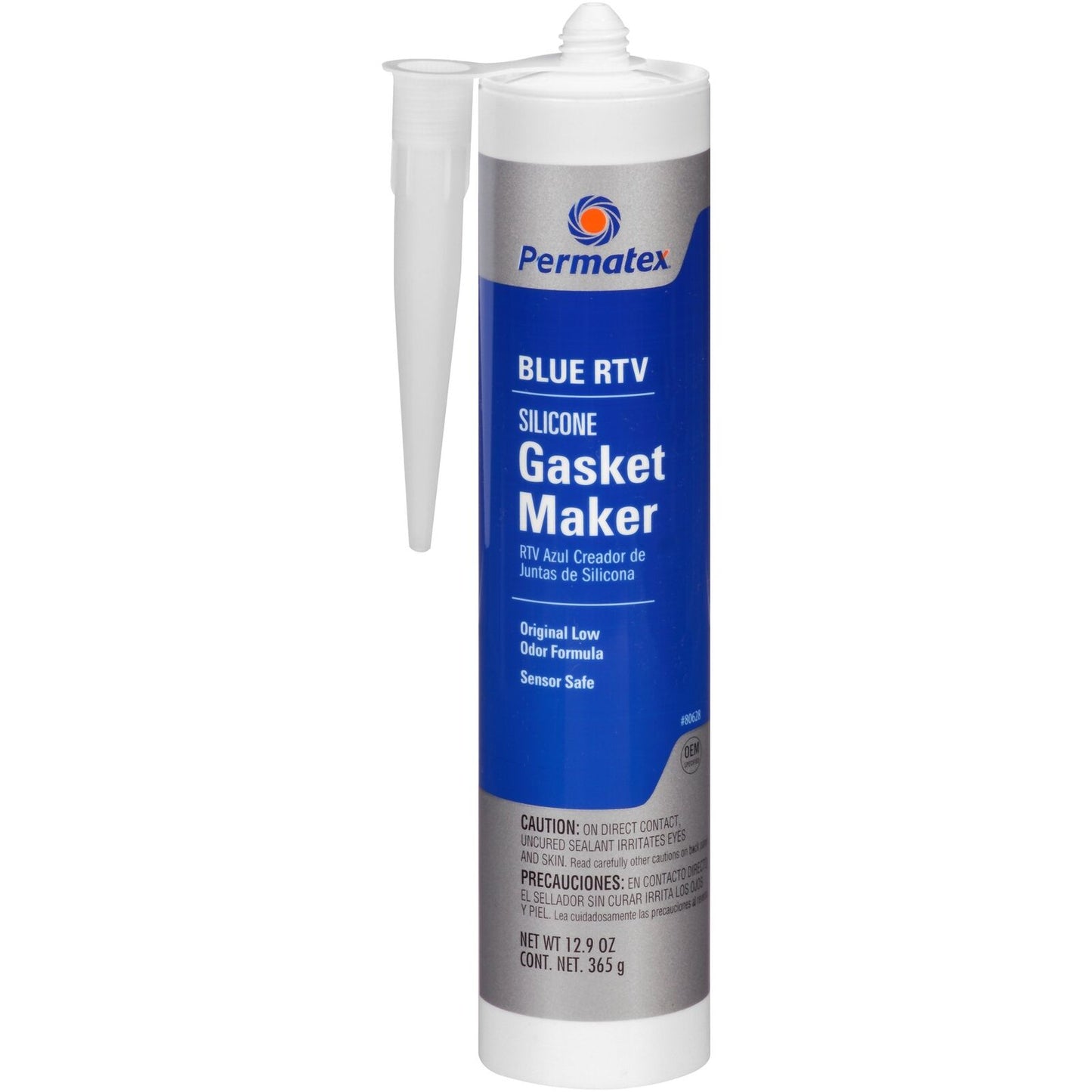 Permatex 80628-12PK Sensor-Safe Blue RTV Silicone Gasket Maker, 11 oz. (Pack of