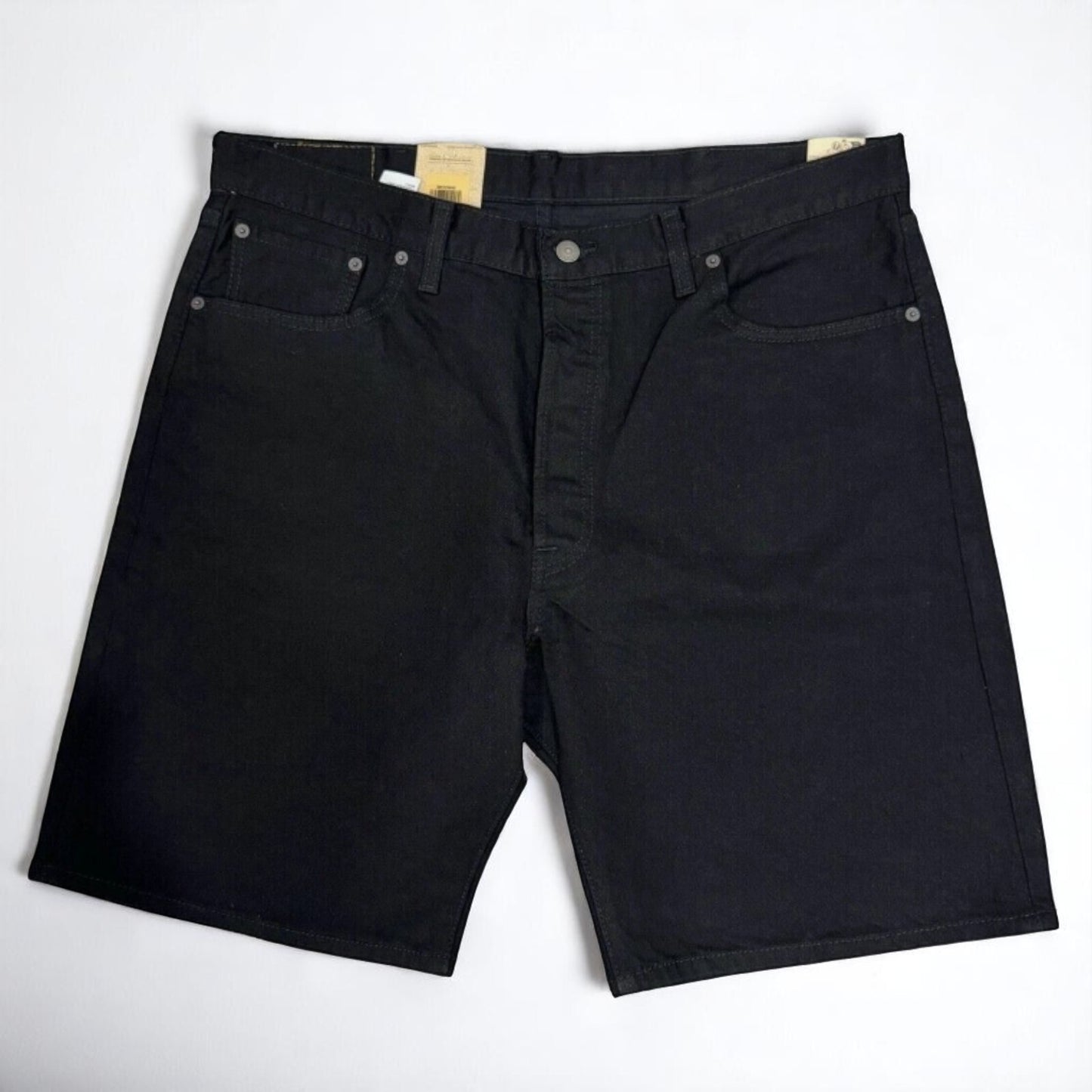 Levi's 501 Shorts Men's Original Fit Black Denim Stretch Shorts 365120040 sz 40