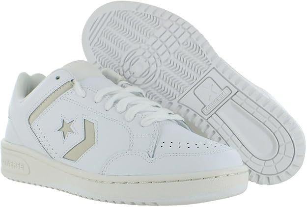Converse Weapon Leather Shoes | White/Egret | A11574C | 9.5 Men | 11 Women