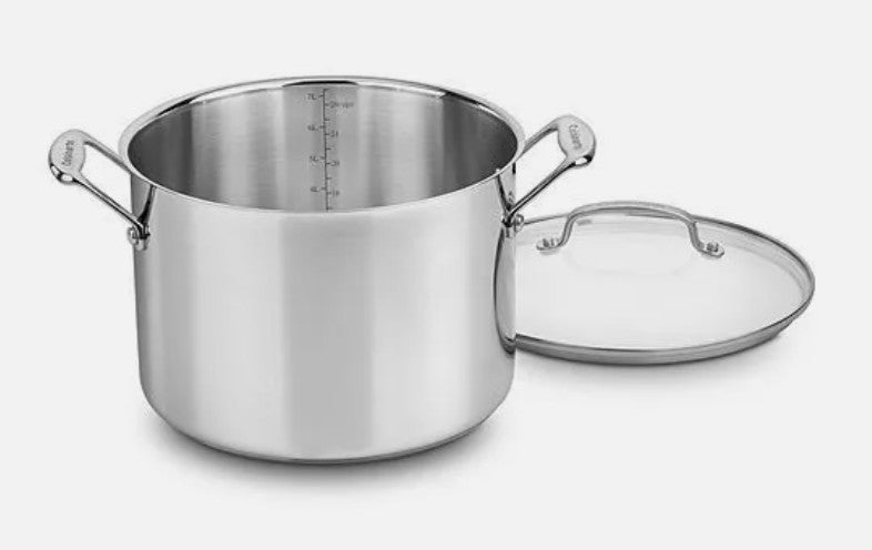 Cuisinart Chefs 8-Qt. Stainless Steel Stockpot With Glass Lid