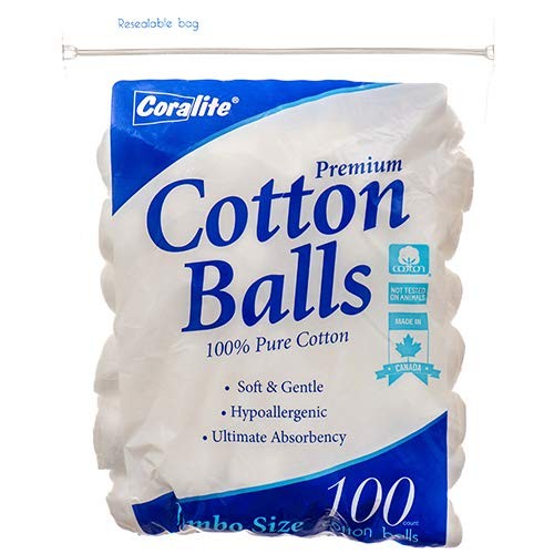 Coralite New 361551 Cotton Ball 100 Ct 100 (48-Pack) Beauty Supplies