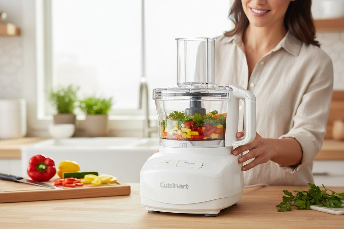 Cuisinart FP-7 Food Processor 7-Cup Universal Blade Chopping Mixing & Dough