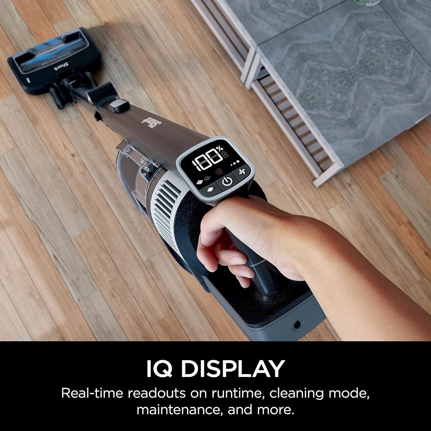 Shark IZ682H Vertex Pro Cordless Stick Vacuum with IQ Display, DuoClean