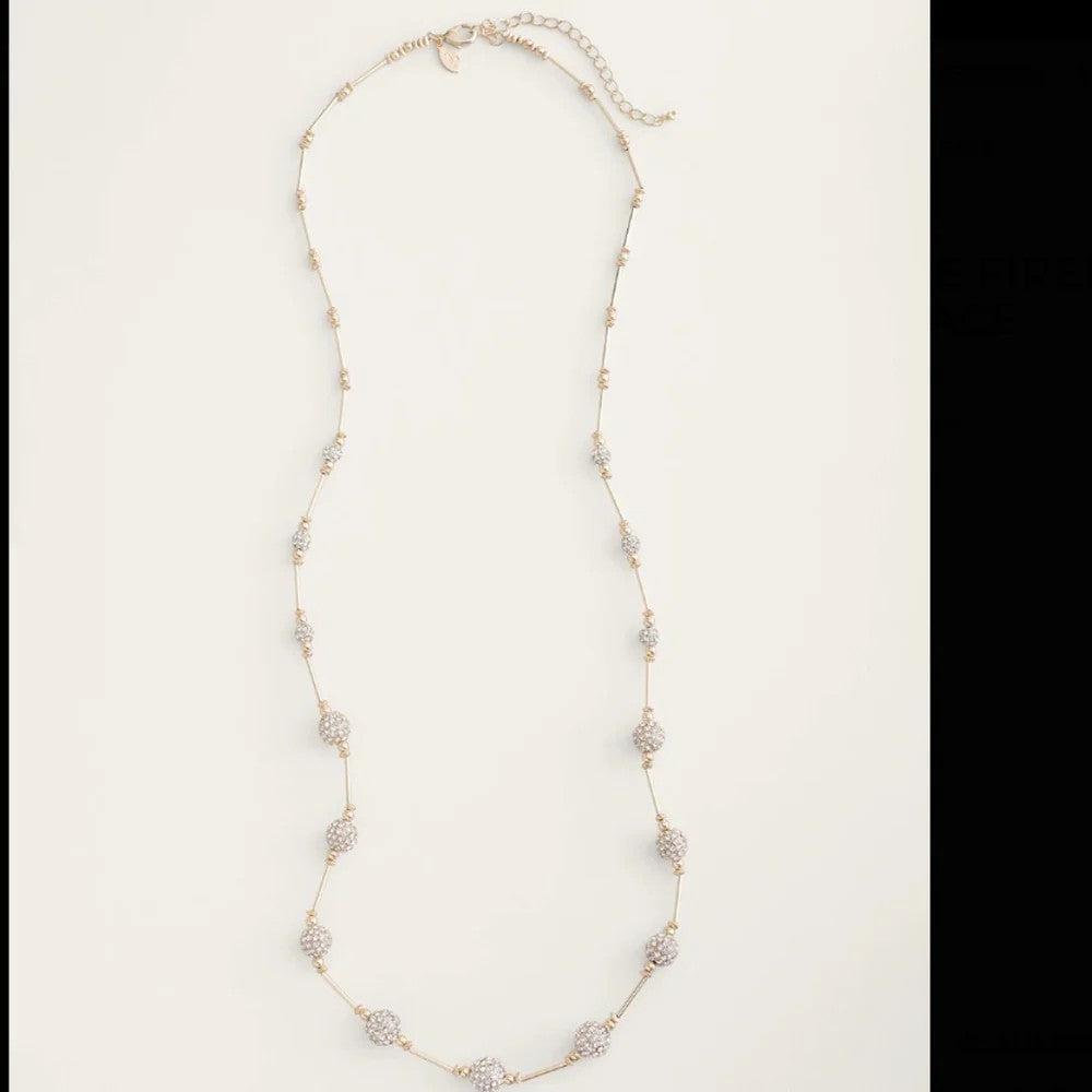 PAVE GOLDTONE FIREBALL SINGLE-STRAND NECKLACE