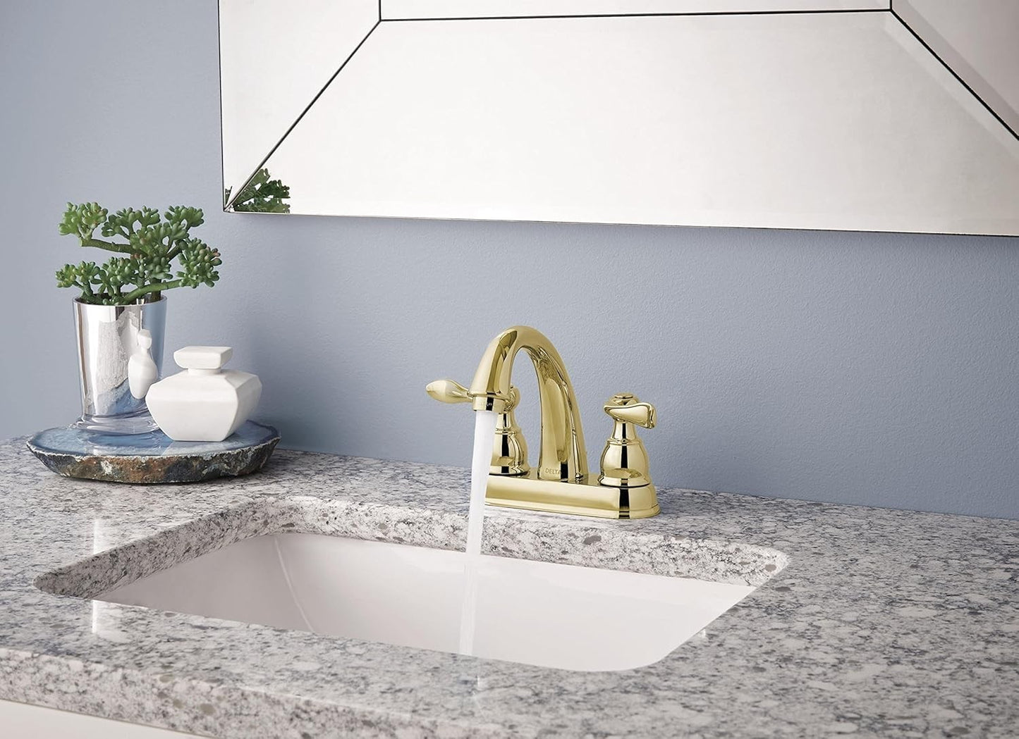 Delta B2596LF Windemere Centerset Bathroom Faucet - Brass
