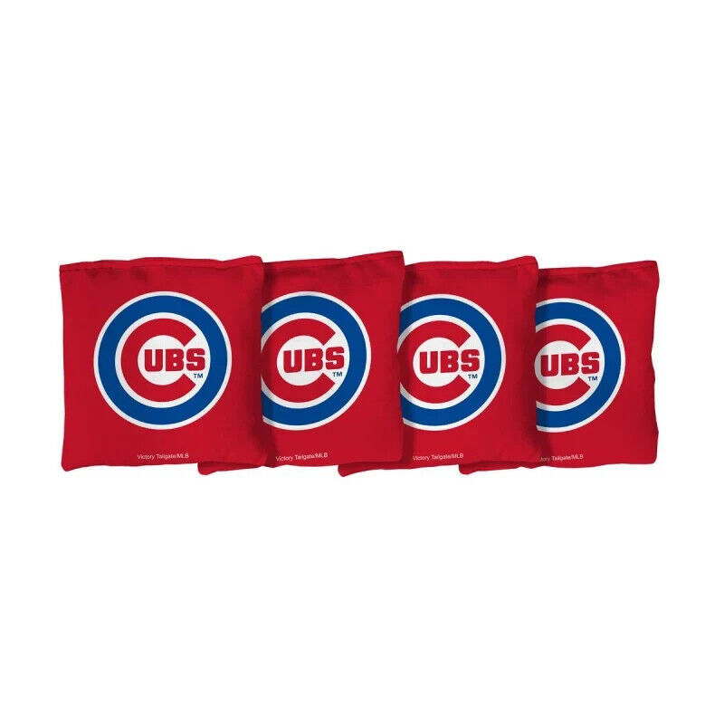 Victory Tailgate Chicago Cubs 100% Corn Filled Bags (4) 16oz-Red