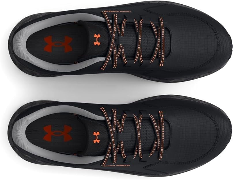 Under Armour Men's Charged Bandit Trail 3 Sneaker Black / Orange