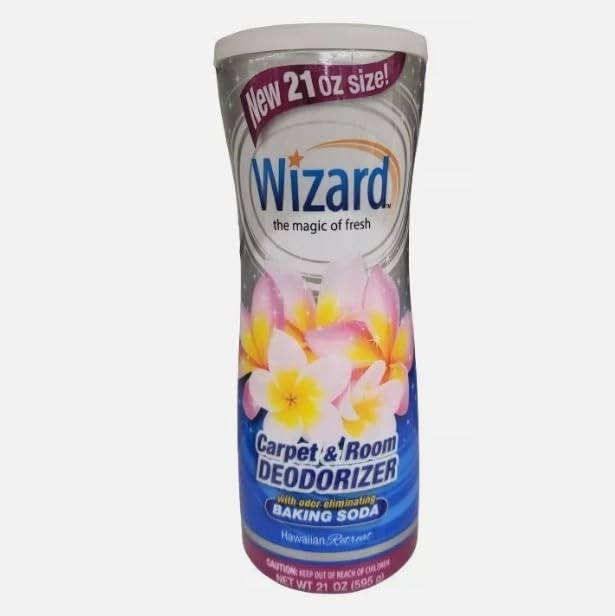 Wizard Carpet Deodorizer, Hawaiian Retreat Scent, 21 oz (Pack of 3)
