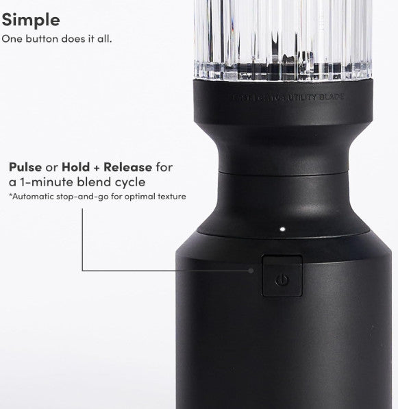 The Beast Mini Blender Plus - Mini Countertop Kitchen Blender - BLACK