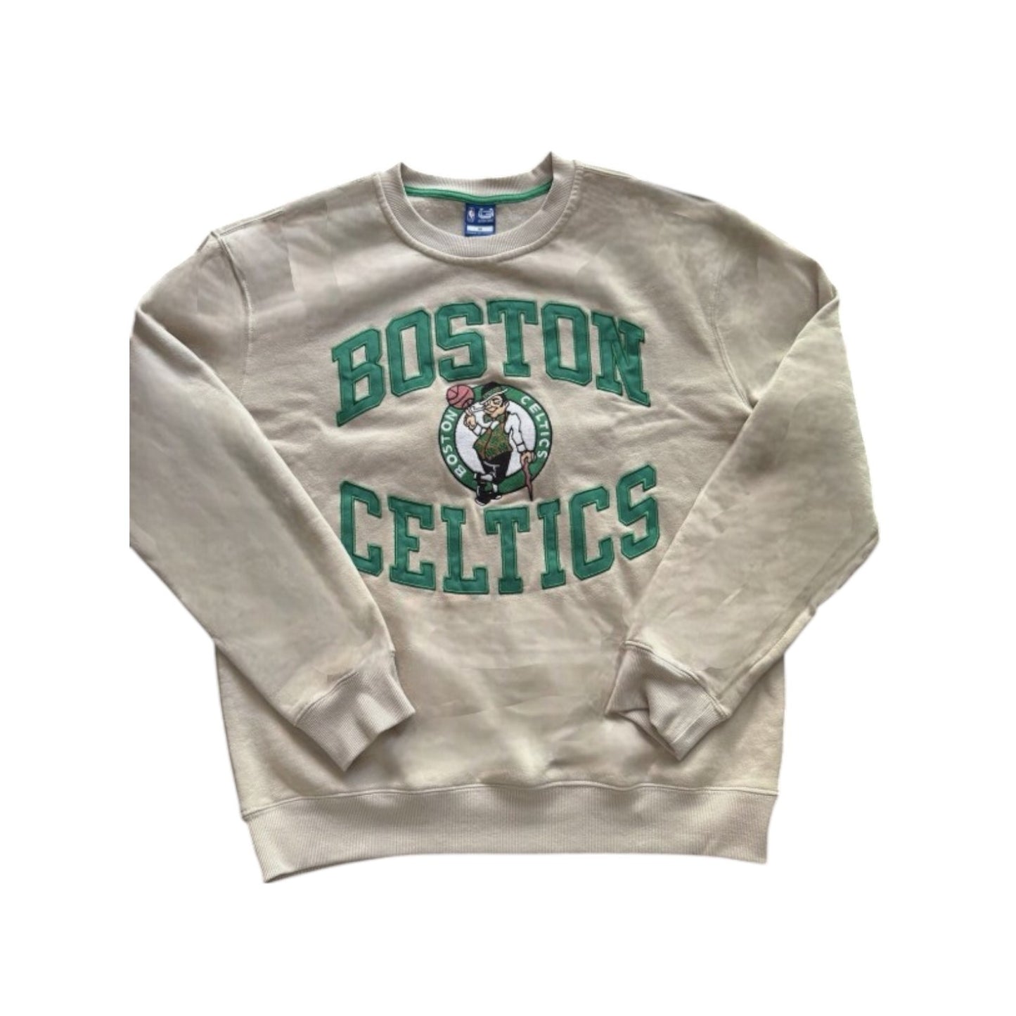 NBA Boston Celtics Crewneck Hoodless Sweatshirt, Black