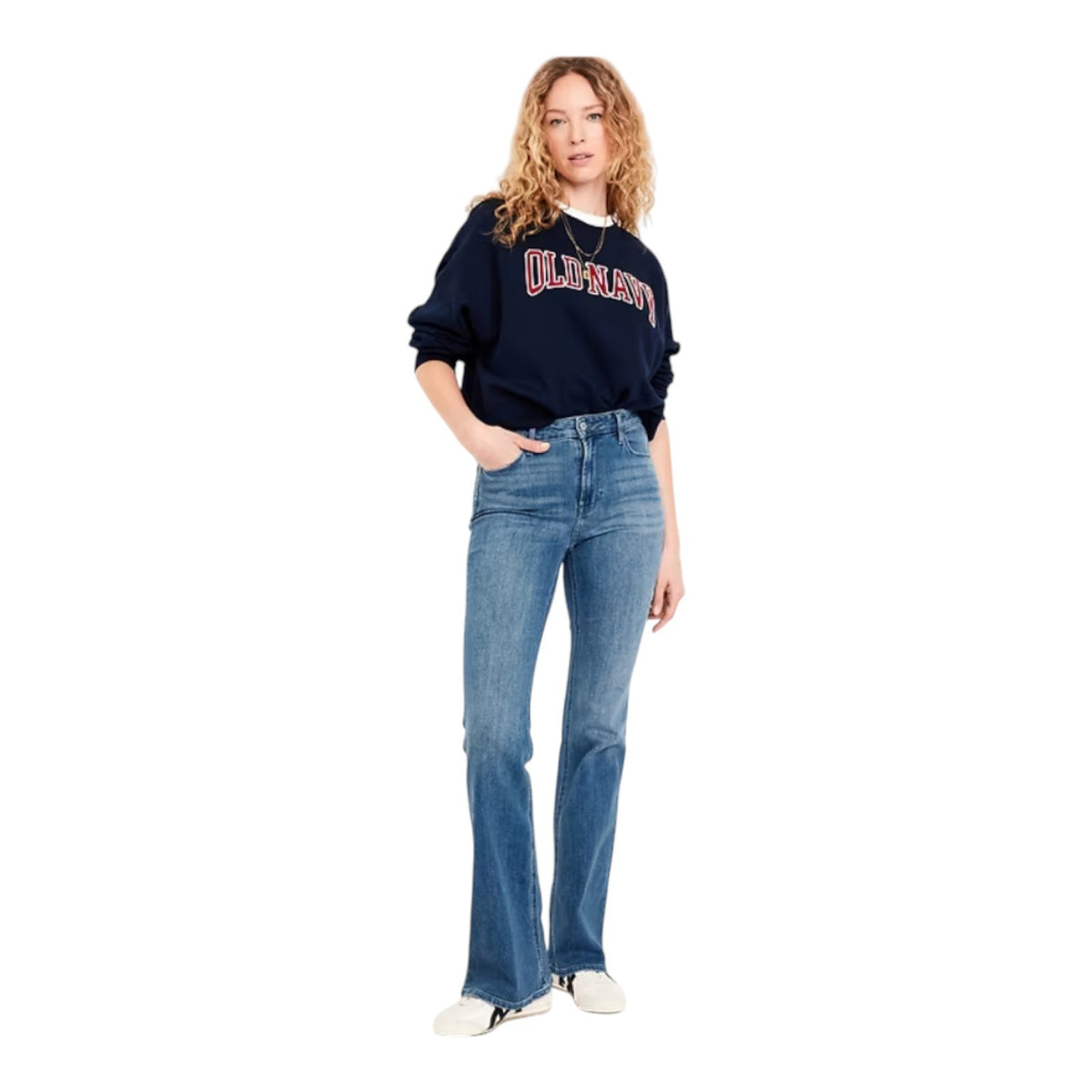 NWT Old Navy High-Waisted Wow Flare Jeans - Medium Wash - Classic Flare Boho