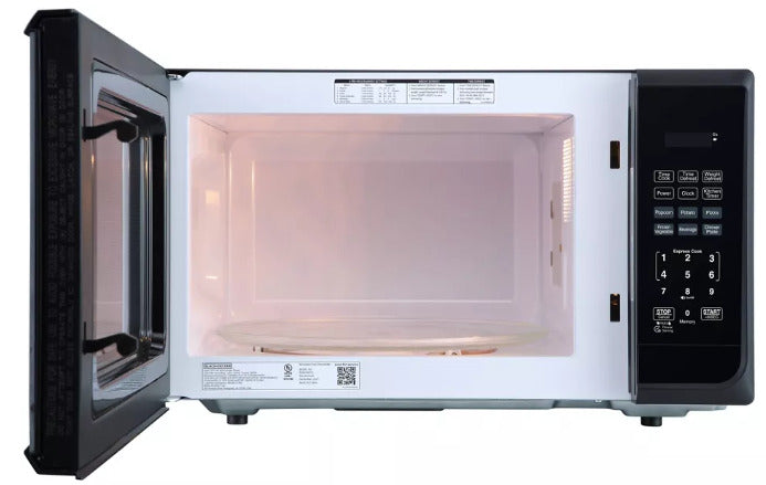 BLACK+DECKER 1.1 cu ft 1000W Microwave Oven - Stainless Steal Black