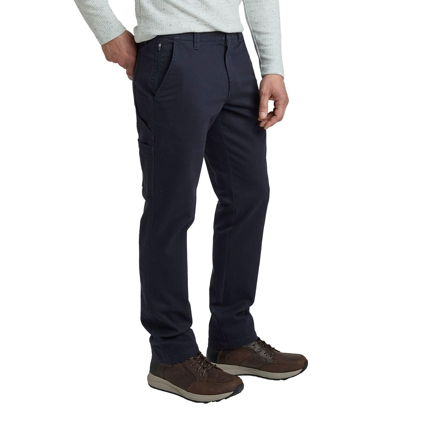 Men's Weatherproof 5 Pocket Utility Work Pants, Relaxed Fit Cotton Travel Pants